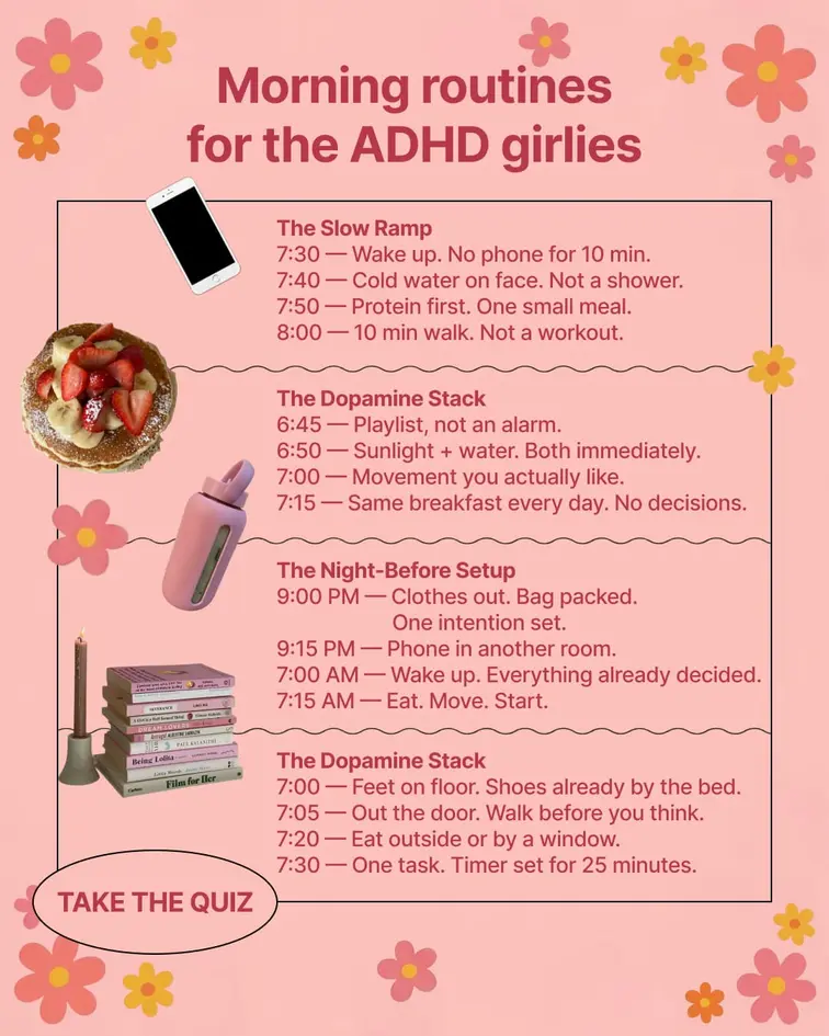 Morning routines for the ADHD girlies