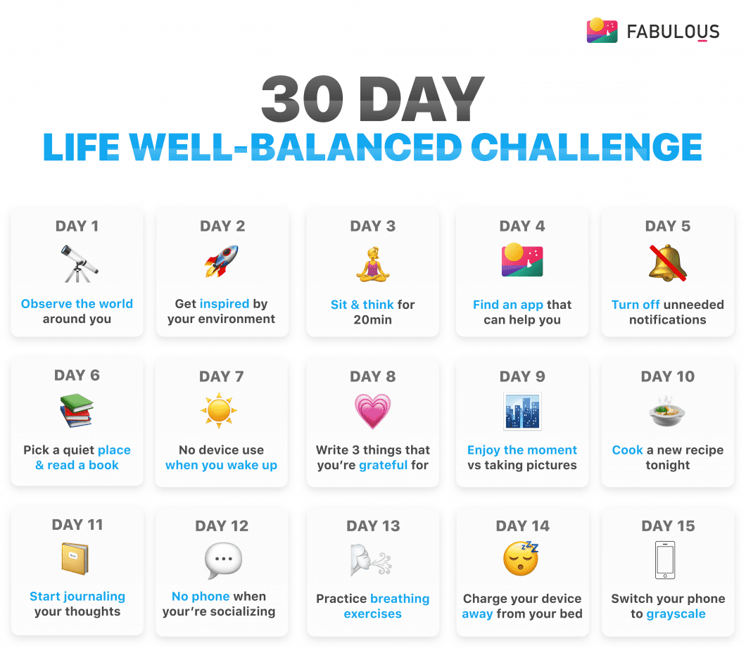 30 Day Life Well-Balanced Challenge